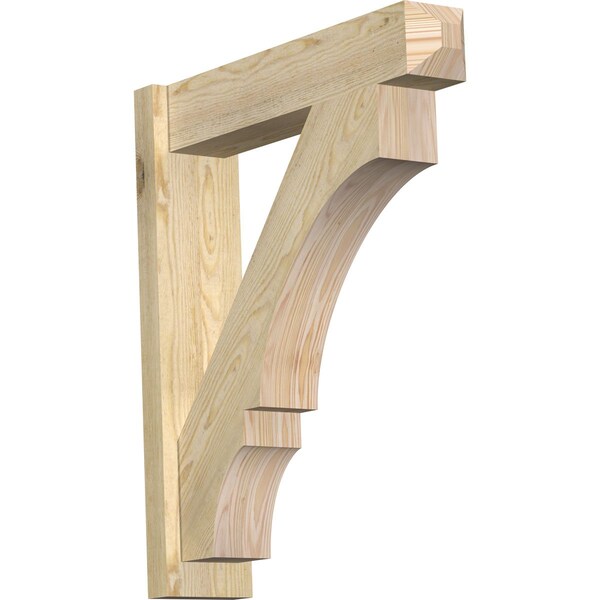 Ekena Millwork Balboa Rough Sawn Craftsman Outlooker, Douglas Fir, 6"W x 26"D x 30"H OUT06X26X30BOA04RDF - main